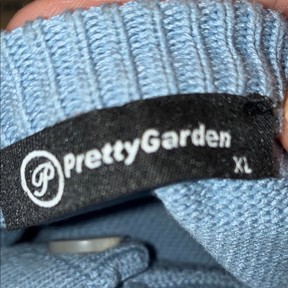 Women's Blue Button-Up Cardigan Sweater Vest Sz XL - Picture 6 of 6